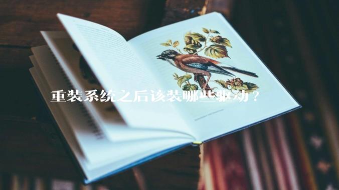 重装系统之后该装哪些驱动?