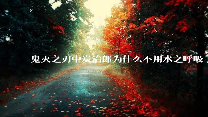 鬼灭之刃中炭治郎为什么不用水之呼吸了？