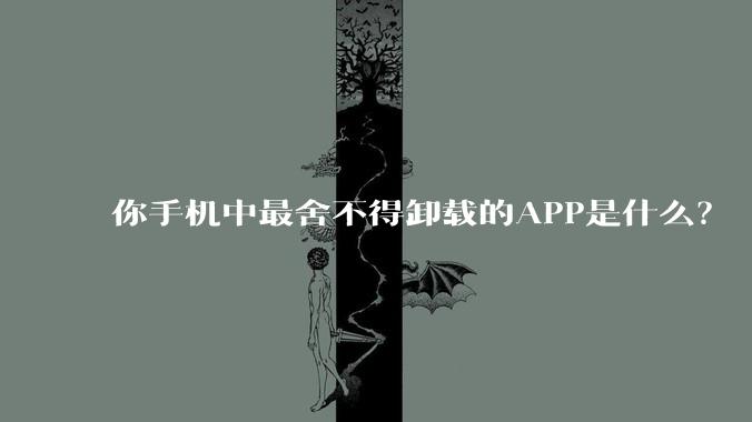 你手机中最舍不得卸载的APP是什么？