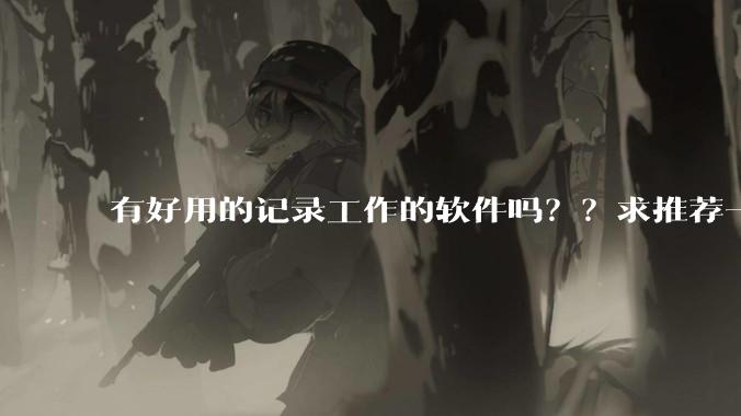 有好用的记录工作的软件吗？？求推荐一个？？