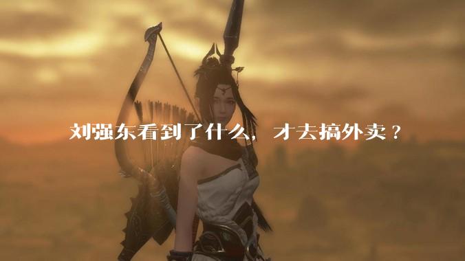 刘强东看到了什么，才去搞外卖?