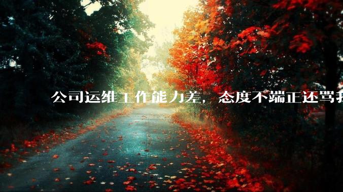 公司运维工作能力差，态度不端正还骂我，辞退他还要补偿该不该给？