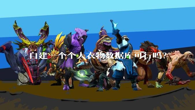 自建一个个人衣物数据库可行吗？