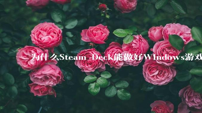 为什么Steam Deck能做好Windows游戏转译但是Apple Mac就做不好？